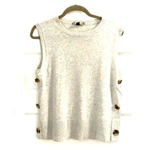 Ann Taylor Gray Sweater Tank